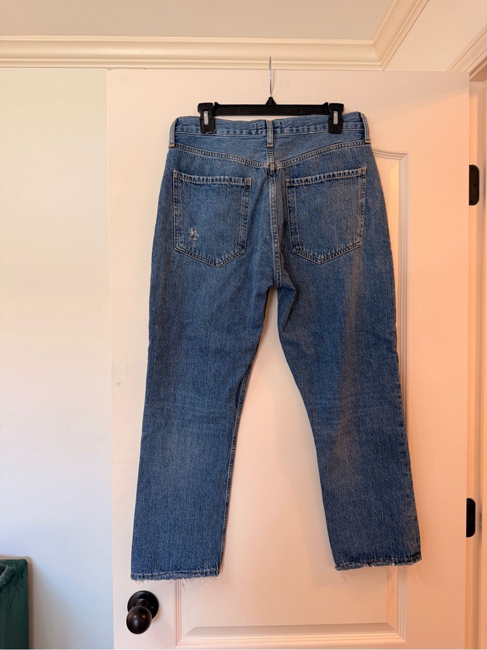 Agolde Riley High Rise Straight Crop In Frequency Size 30 - Picture 4 of 14